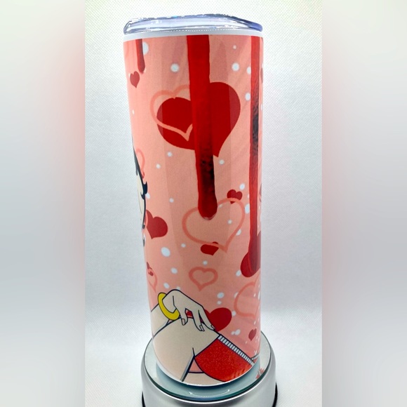 HANDMADE BETTY BOOP 20OZ SKINNY TUMBLER - Picture 4 of 10